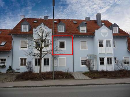 Ansicht Ost (Hauseingang) - Etagenwohnung in 86529 Schrobenhausen mit 50m² kaufen