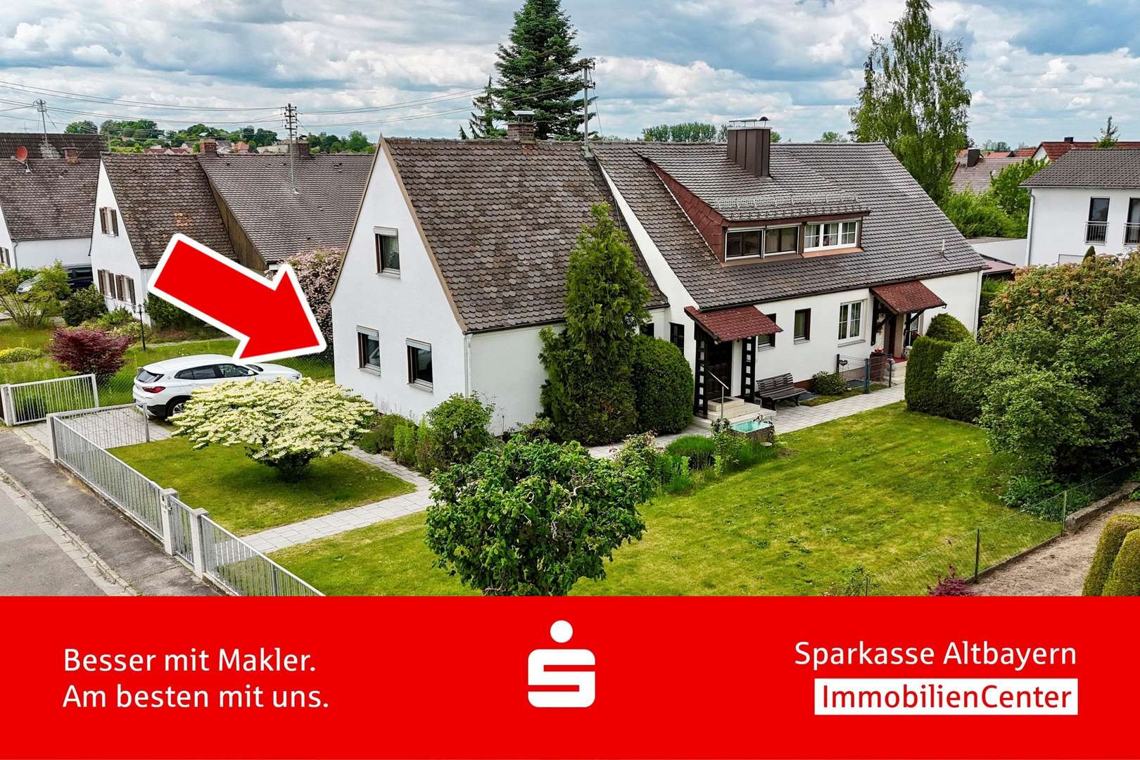 Außenansicht - Doppelhaushälfte in 86551 Aichach mit 103m² kaufen