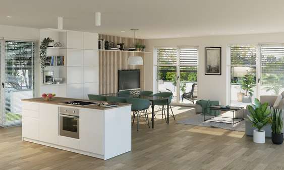 3 D-V. Koch-/Ess-/Wohnbereich - Doppelhaushälfte in 85098 Großmehring mit 133m² kaufen