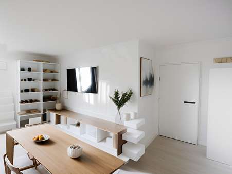 Wohn/Essbereich - Homestaging - Erdgeschosswohnung in 85053 Ingolstadt mit 96m² kaufen