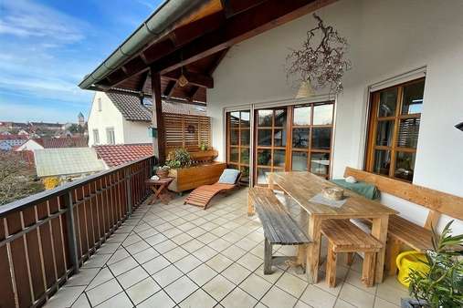 Balkon Balkon - Doppelhaushälfte in 85298 Scheyern mit 185m² kaufen
