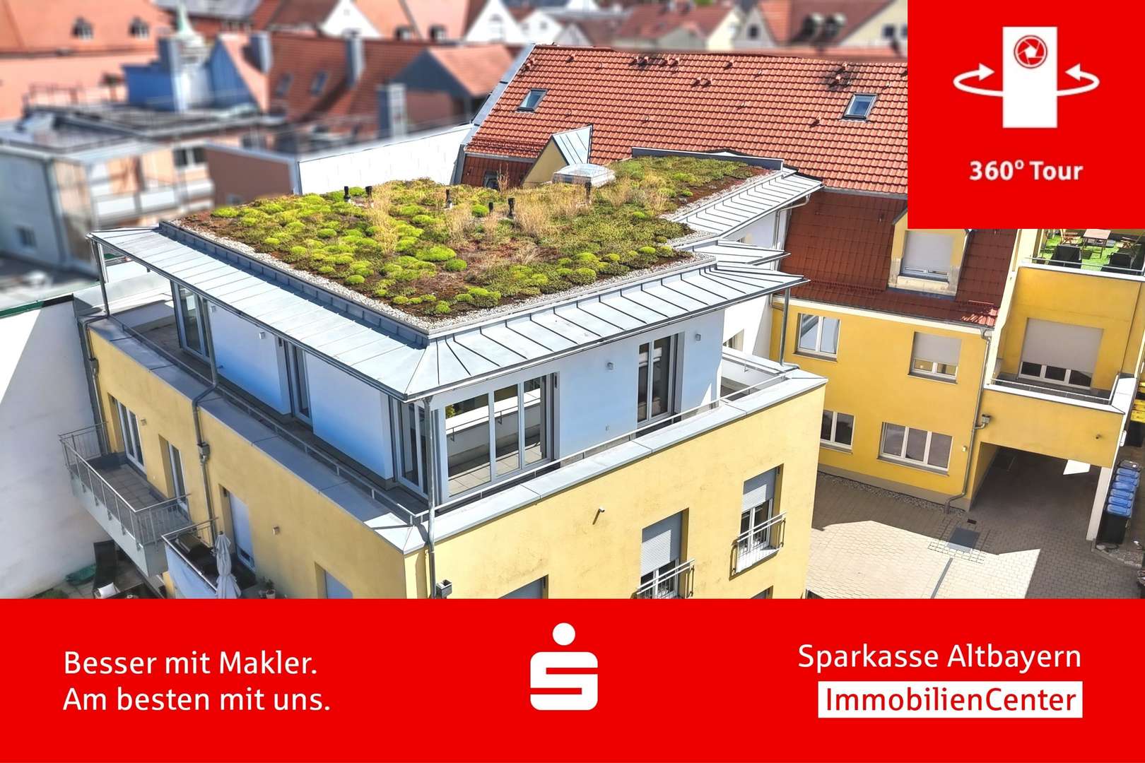 Luftbild - Penthouse-Wohnung in 86633 Neuburg mit 96m² mieten