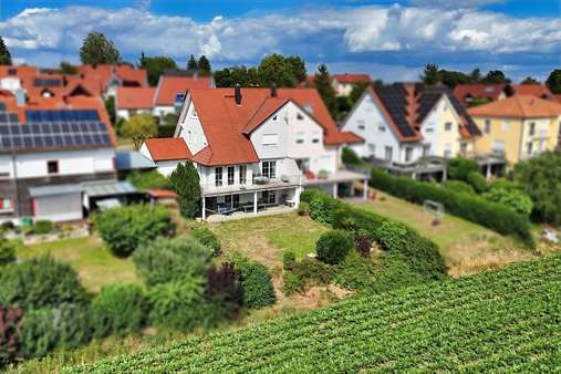 Außenansicht Garten - Doppelhaushälfte in 86673 Bergheim mit 180m² kaufen