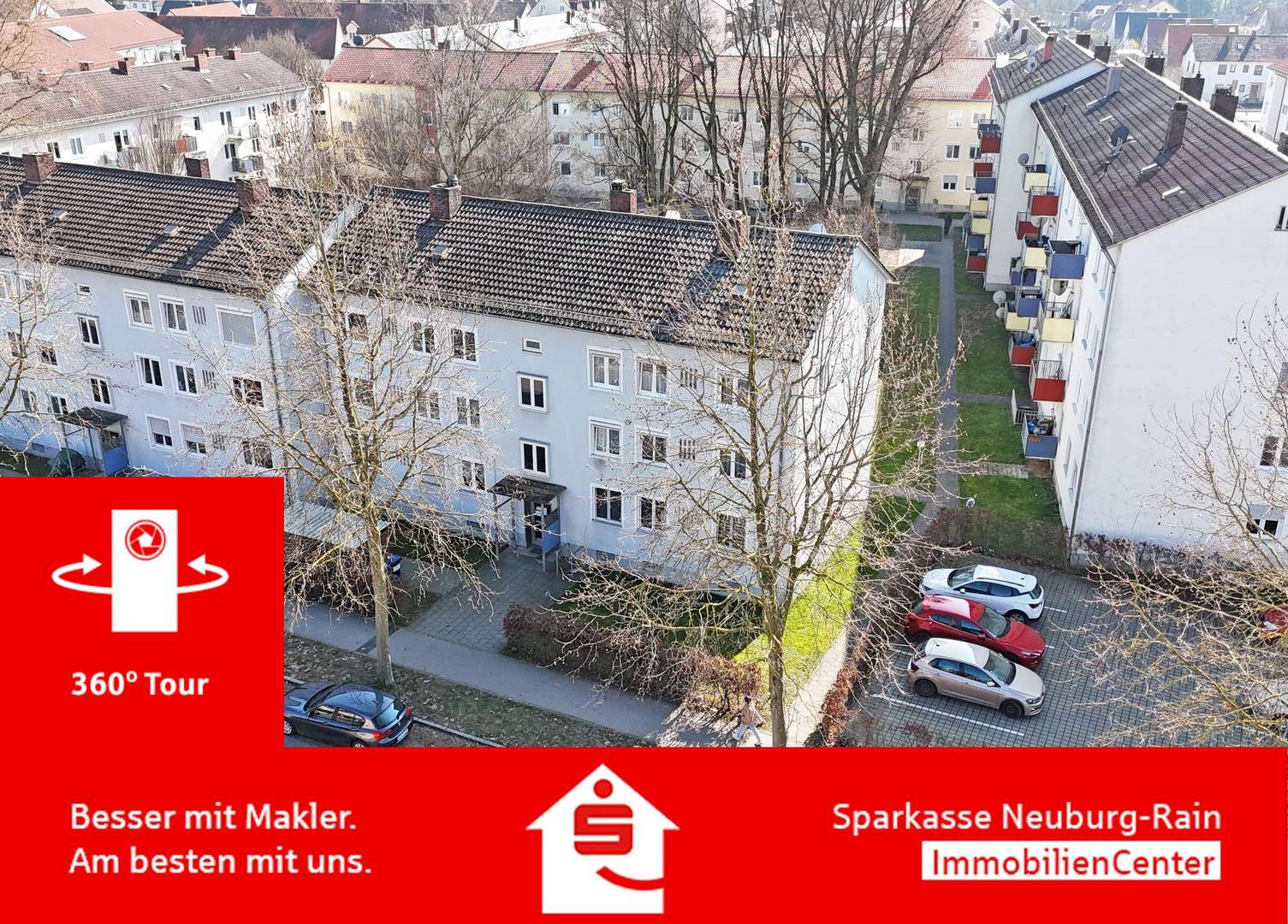 Außenansicht - Erdgeschosswohnung in 86633 Neuburg mit 48m² kaufen
