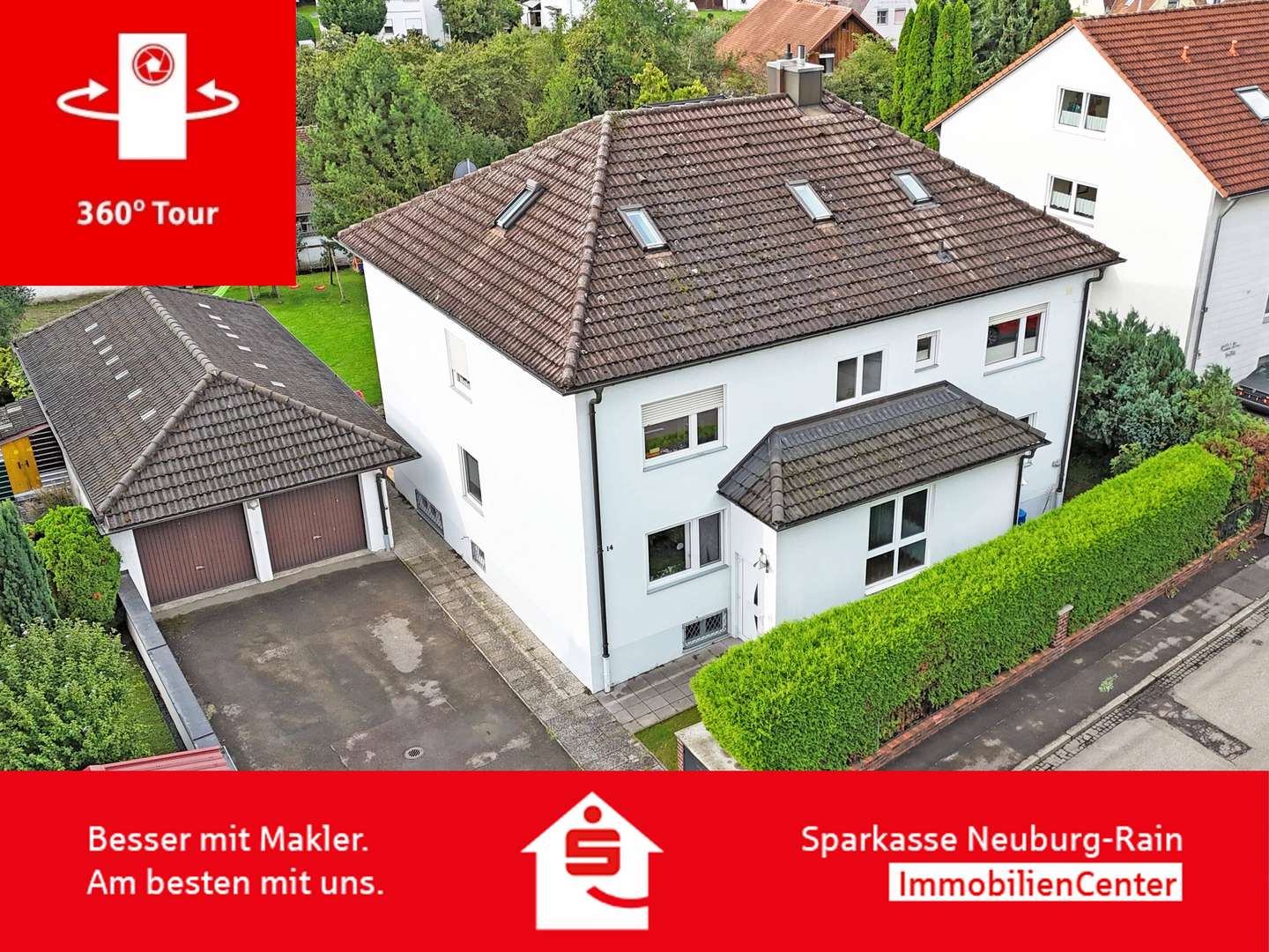 Außenaufnahme - Dachgeschosswohnung in 86633 Neuburg mit 62m² kaufen