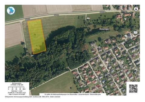 Flurkarte - Grundstück in 89438 Holzheim mit 11403m² kaufen
