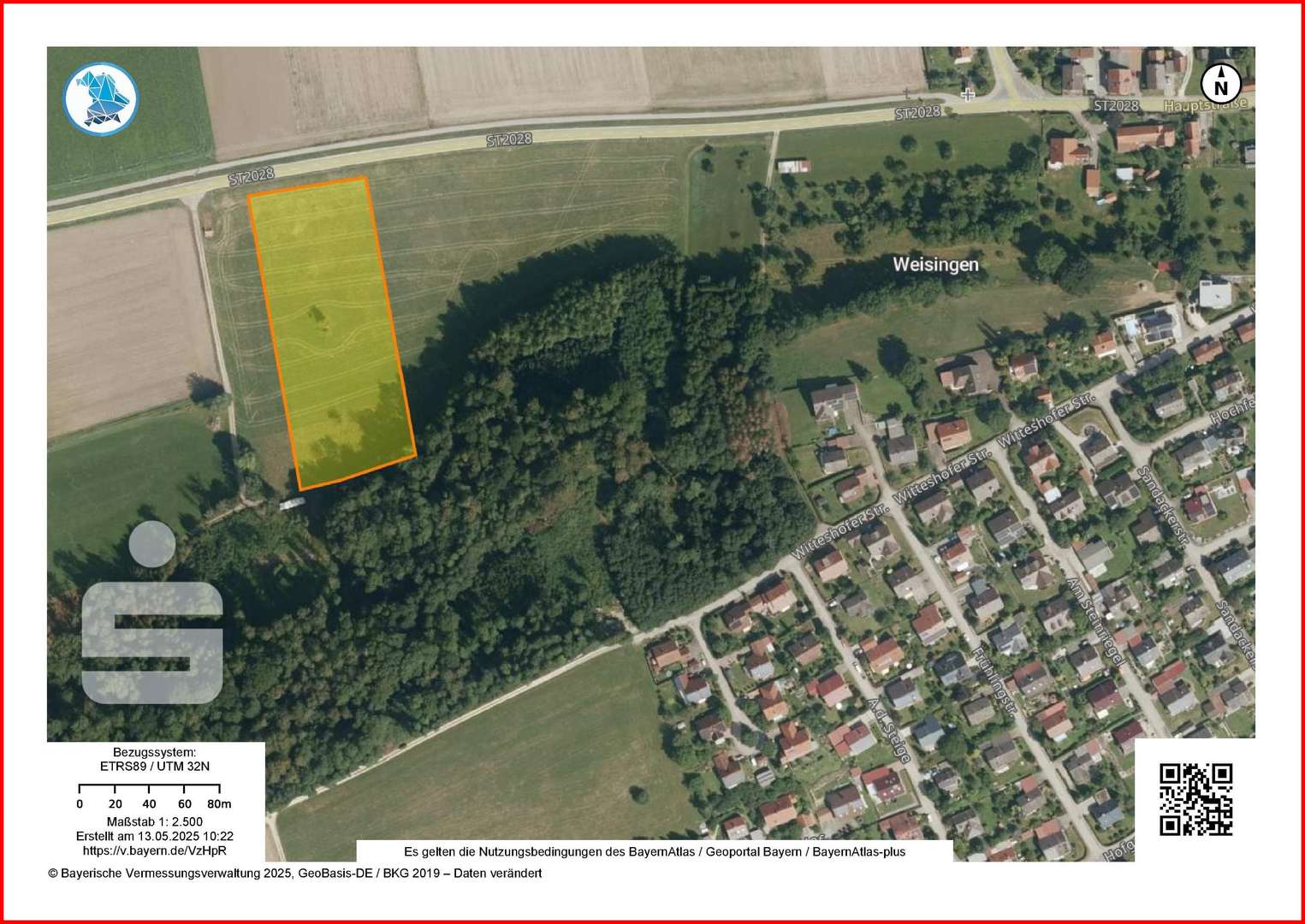 Flurkarte - Grundstück in 89438 Holzheim mit 11403m² kaufen