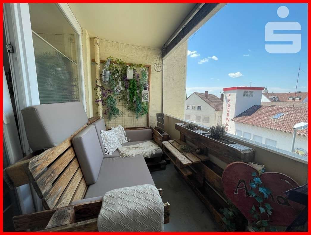 Balkon Balkon - Etagenwohnung in 89415 Lauingen mit 56m² kaufen