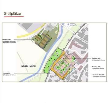 Stellplätze Stellplätze - Wohnung in 86720 Nördlingen mit 61m² kaufen