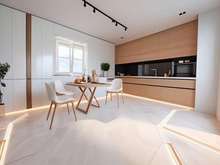 Einrichtungsbeispiel / Küche - Erdgeschoss - Einfamilienhaus in 86609 Donauwörth mit 121m² kaufen