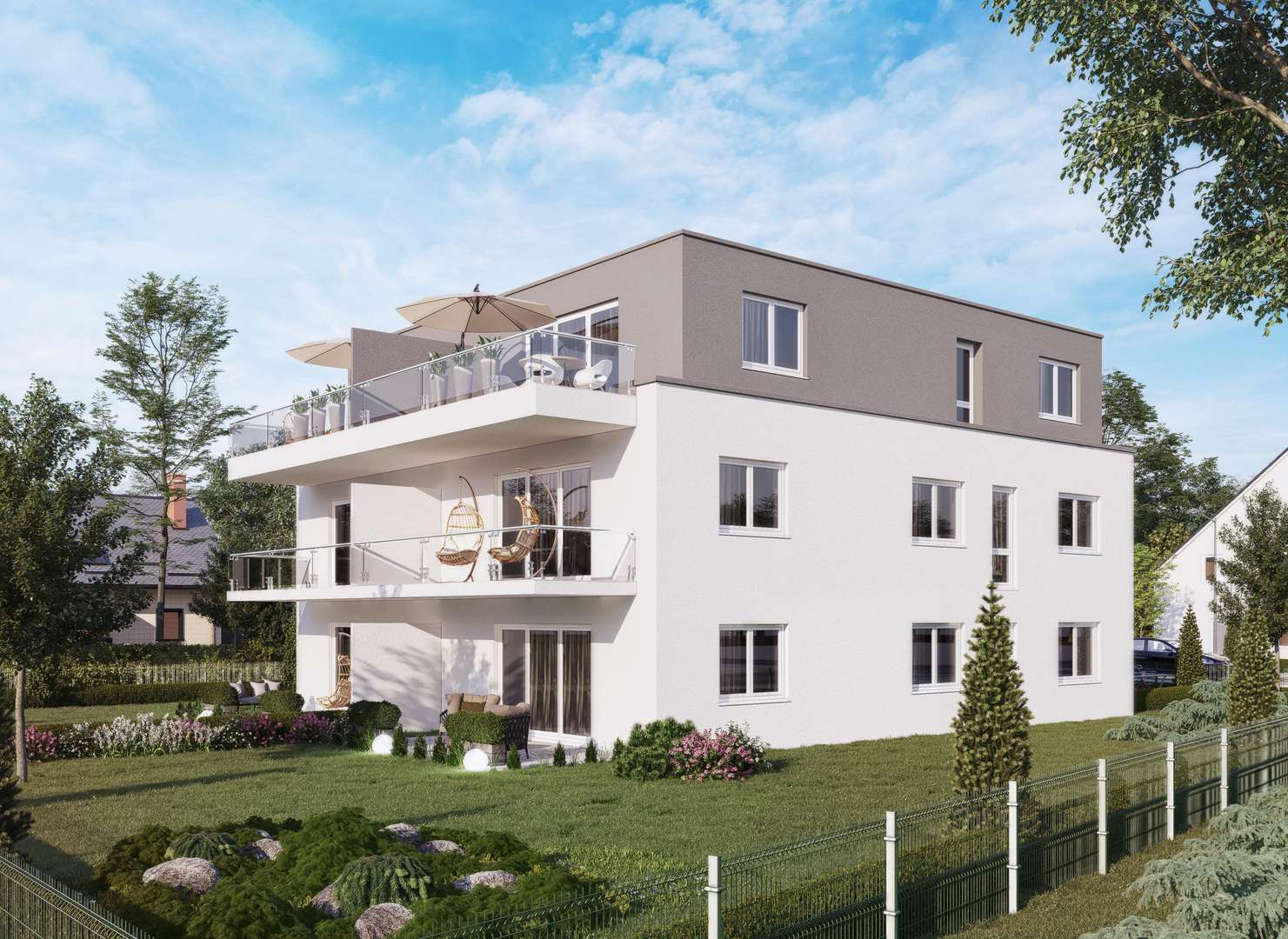 Süd-Ost-Visualisierung - Wohnanlage in 89415 Lauingen mit 450m² als Kapitalanlage kaufen
