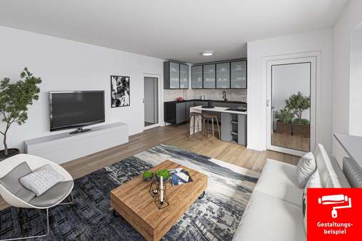 Gestaltungsvorschlag - Etagenwohnung in 89250 Senden mit 51m² kaufen
