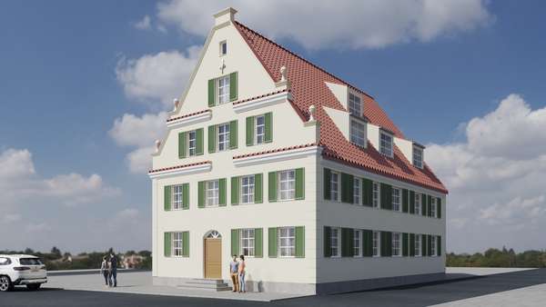 Hausansicht - Erdgeschosswohnung in 89264 Weißenhorn mit 68m² kaufen