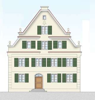 Hausansicht Osten - Erdgeschosswohnung in 89264 Weißenhorn mit 68m² kaufen