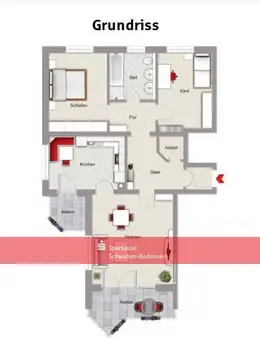 Attraktive 3 Zimmerwohnung in Günzburg