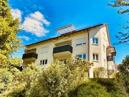 Südwestansicht - Erdgeschosswohnung in 86381 Krumbach mit 95m² kaufen