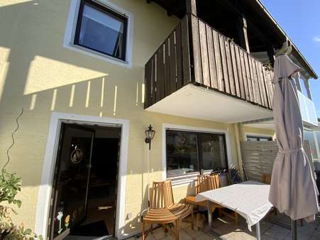 Ansicht Hinten Balkon Ansicht Hinten Balkon - Reihenmittelhaus in 89340 Leipheim mit 135m² kaufen
