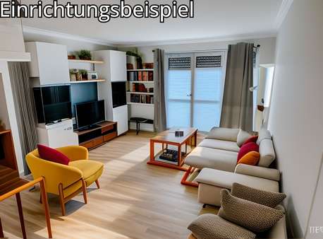 Wohnzimmer Wohnzimmer - Erdgeschosswohnung in 89331 Burgau mit 62m² kaufen