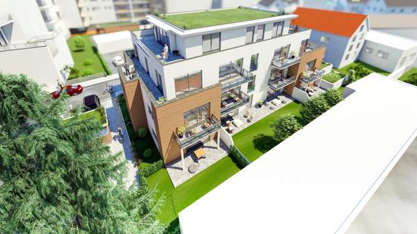 Visualisierung - Erdgeschosswohnung in 86165 Augsburg mit 116m² kaufen