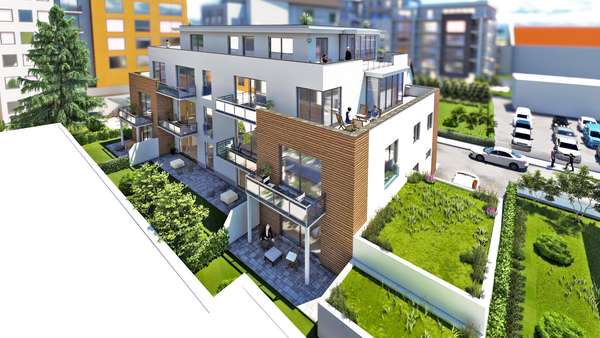 Visualisierung - Penthouse-Wohnung in 86165 Augsburg mit 99m² kaufen