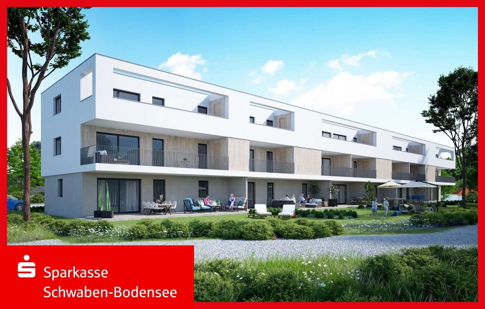 Ansicht Südwesten - Erdgeschosswohnung in 89312 Günzburg mit 92m² kaufen