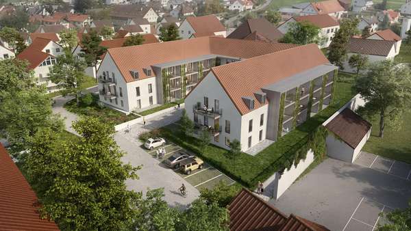 Außenansicht - Erdgeschosswohnung in 87740 Buxheim mit 59m² kaufen