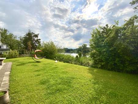 Garten mit Blick auf den Weiher - Erdgeschosswohnung in 88138 Weißensberg mit 135m² kaufen