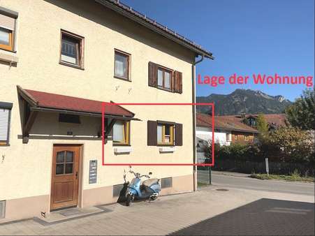 Lage der Wohnung Lage der Wohnung - Erdgeschosswohnung in 87527 Sonthofen mit 50m² kaufen