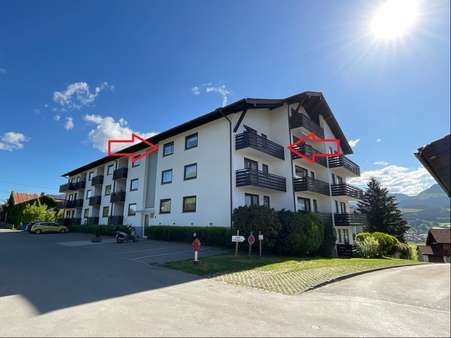 Lage der Wohnung - Etagenwohnung in 87527 Ofterschwang mit 48m² kaufen