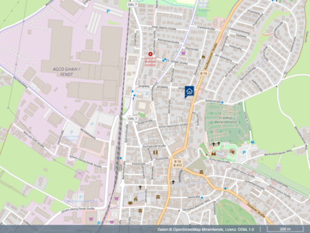 Bild aus Kartenansicht Bild aus Kartenansicht - Erdgeschosswohnung in 87616 Marktoberdorf mit 45m² kaufen