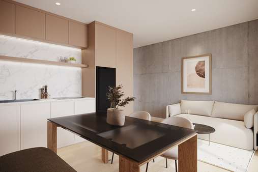 Wohn- Esszimmer - Etagenwohnung in 87616 Marktoberdorf mit 45m² kaufen