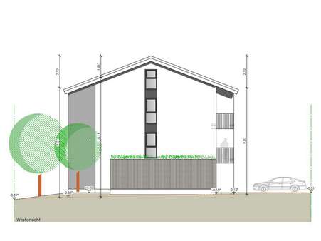 Westansicht Westansicht - Galerie in 87616 Marktoberdorf mit 58m² kaufen