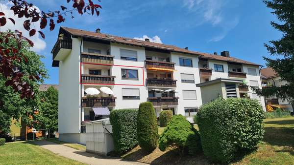 Aussenansicht mit Markierung Aussenansicht mit Markierung - Etagenwohnung in 87600 Kaufbeuren mit 80m² mieten