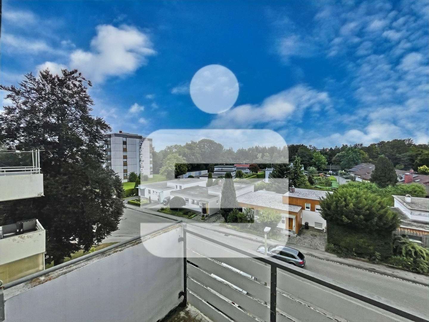 Aussicht vom Balkon Aussicht vom Balkon - Etagenwohnung in 87600 Kaufbeuren mit 48m² kaufen