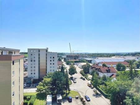 Ausblick nach Süden mit ... - Penthouse-Wohnung in 86807 Buchloe mit 129m² kaufen