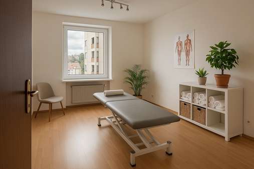 Einrichtungsbeispiel Physiopraxis - Büro in 94032 Passau mit 130m² mieten