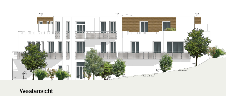 Westansicht - Etagenwohnung in 94086 Bad Griesbach mit 54m² kaufen
