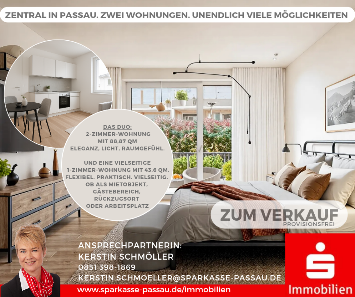 DUO Wohung - Etagenwohnung in 94032 Passau mit 132m² als Kapitalanlage kaufen