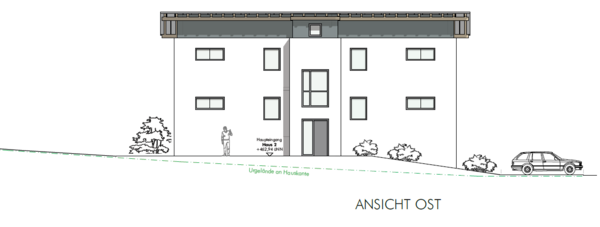 Ansicht Ost - Etagenwohnung in 94538 Fürstenstein mit 85m² kaufen