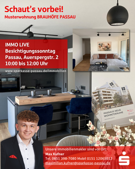 Max Kufner 0151 12065012 Makler 03.08.25 vor Ort Max Kufner 0151 12065012 Makler 03.08.25 vor Ort - Etagenwohnung in 94032 Passau mit 84m² kaufen