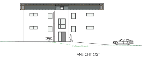 Ansicht Ost Haus 1 - Etagenwohnung in 94538 Fürstenstein mit 85m² kaufen