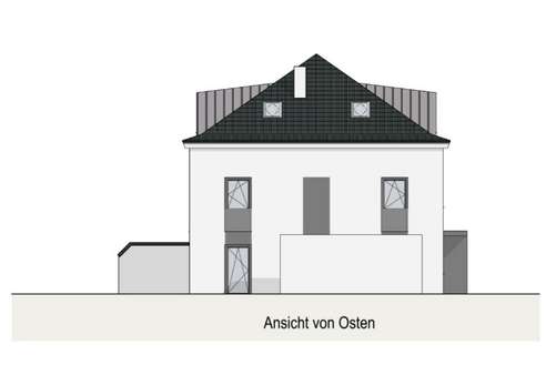 Ansicht von Osten - Doppelhaushälfte in 94469 Deggendorf mit 150m² kaufen