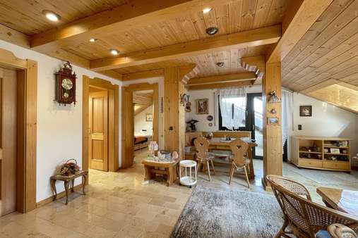 Wohnbereich Wohnbereich - Dachgeschosswohnung in 94256 Drachselsried mit 51m² kaufen