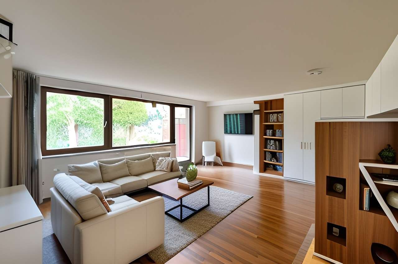 Wohnzimmer(visualisiert) - Reihenmittelhaus in 94315 Straubing mit 125m² kaufen