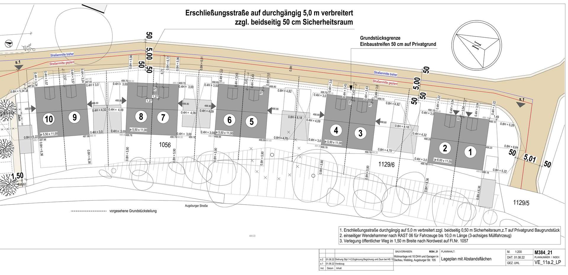 Titelbild - geplante Doppelhaushälften - Grundstück in 85221 Dachau mit 2068m² kaufen