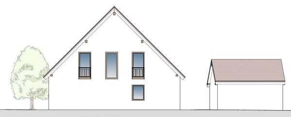 Nordansicht des Architektenplans - Einfamilienhaus in 84130 Dingolfing mit 225m² kaufen