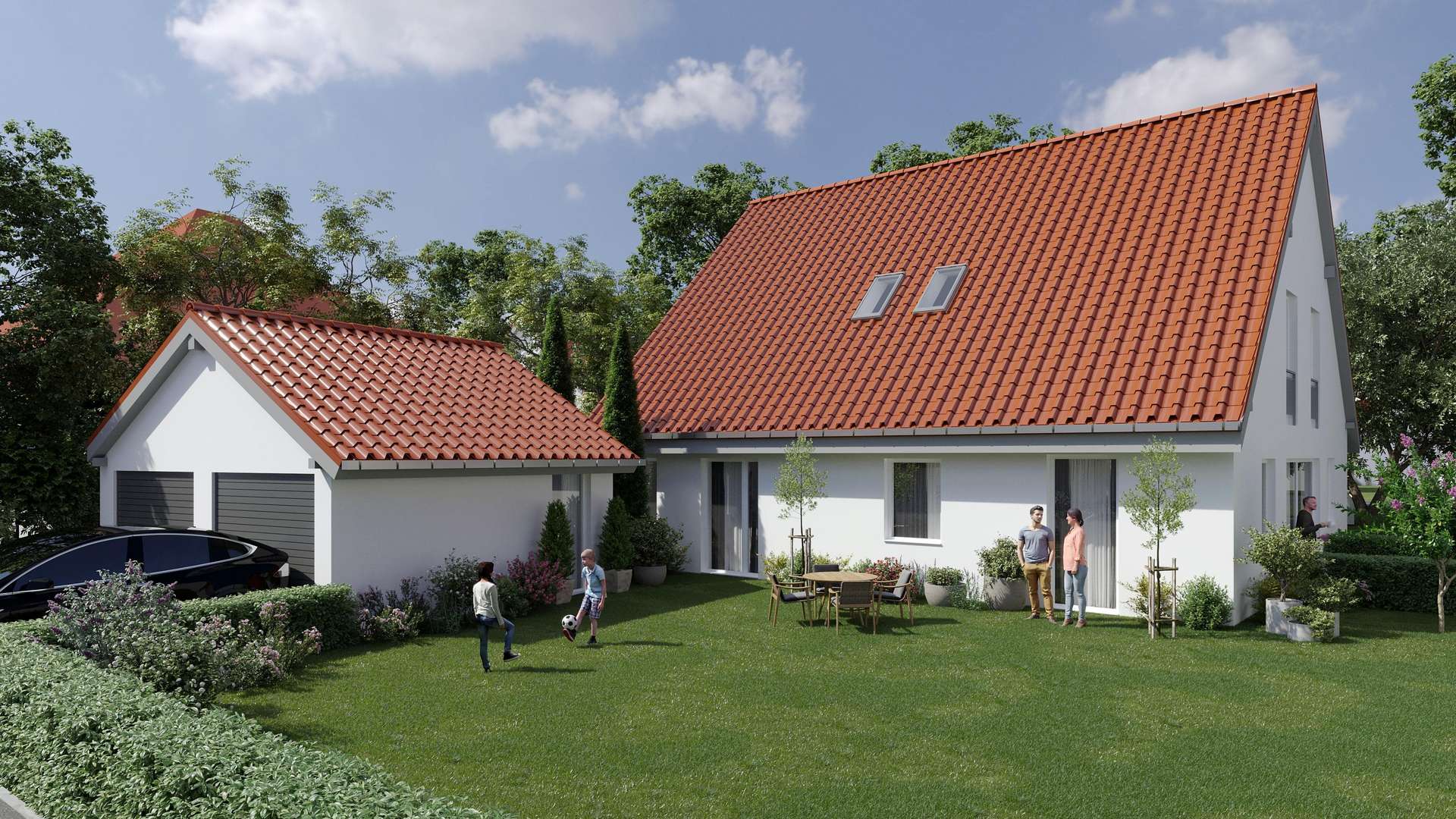Titelbild - Visualisierung - Einfamilienhaus in 84130 Dingolfing mit 225m² kaufen