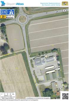 Lageplan mit Kreisverkehr - Büro in 94405 Landau mit 122m² kaufen