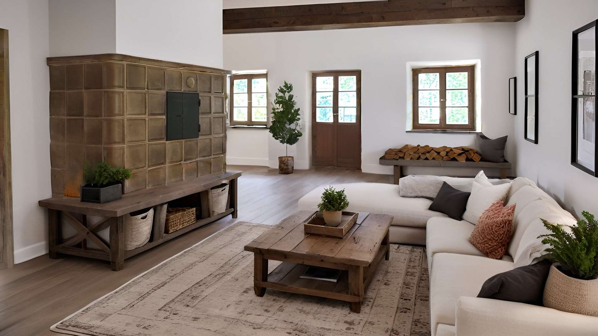 Wohnzimmer (Visualisierung) - Einfamilienhaus in 94327 Bogen mit 149m² kaufen