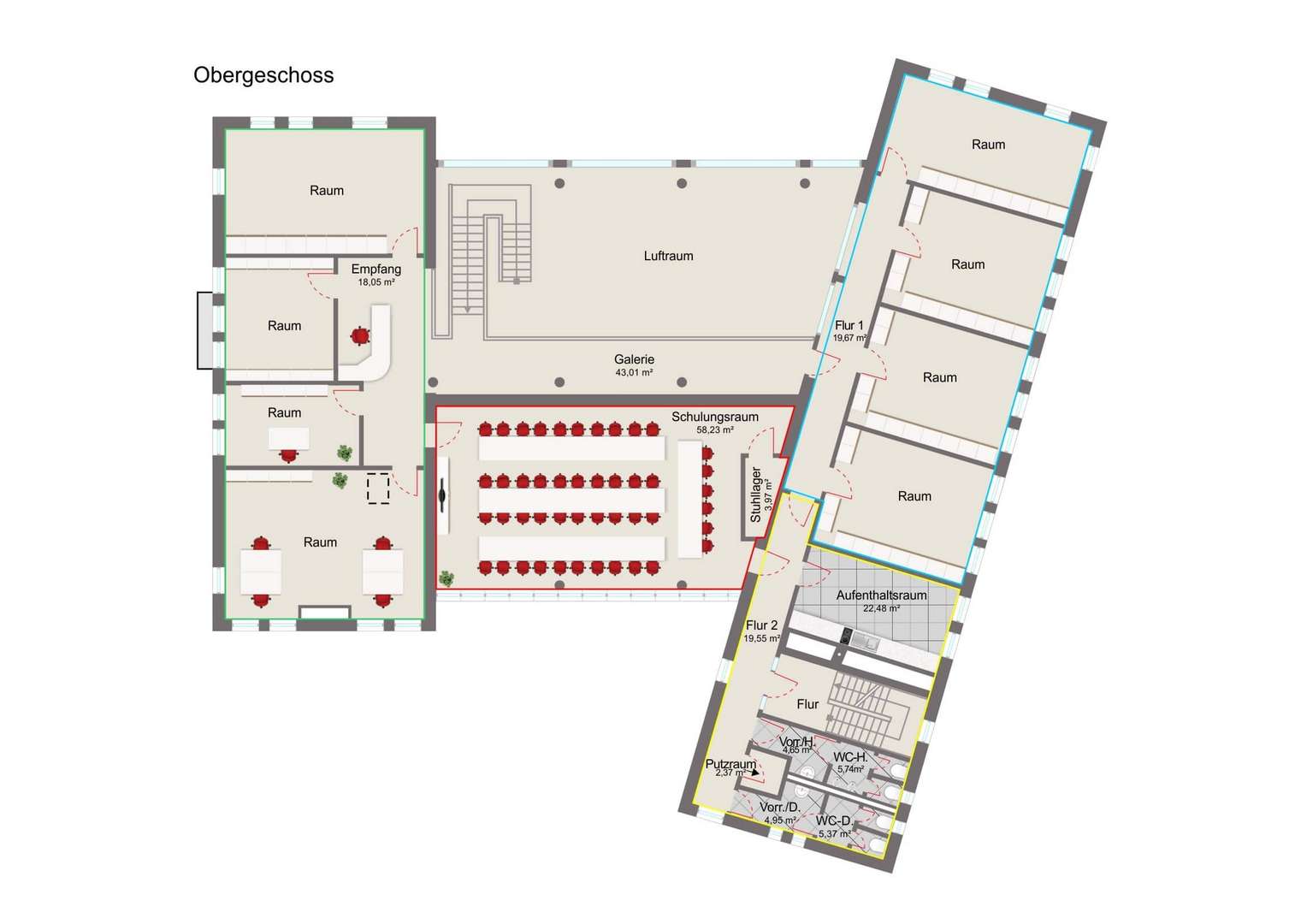 Grundriss - Freifläche in 93426 Roding mit 462m² mieten